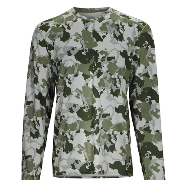 ТермоФутболка Simms SolarFlex Crew (Мужской; XL; Regiment Camo Clover)